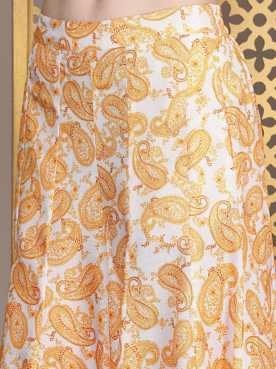 House of Pataudi Women Ethnic Motifs Regular Jashn Kurti With Palazzos & Dupatta