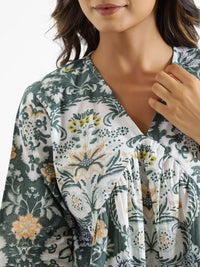 SANSKRUTIHOMES Printed Pure Cotton Night Suit