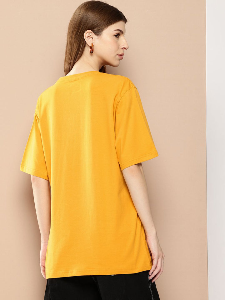 Difference of Opinion Printed Oversized Pure Cotton T-shirt