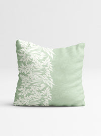 STITCHNEST Teal & Peach-Coloured Set of 5 Floral Printed 16"X16" Square Cushion Covers
