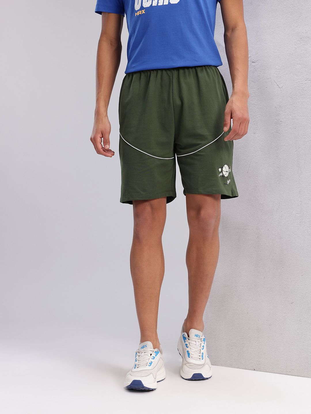 HRX by Hrithik Roshan Men Brand Logo Printed Lifestyle Shorts