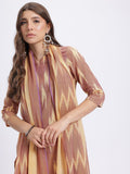 Anouk Women Ikat Printed Pure Cotton Kurta with Trousers & Dupatta