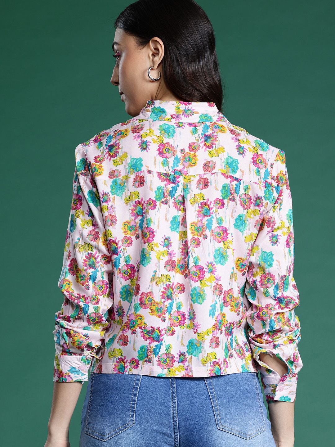 DressBerry Floral Opaque Printed Casual Shirt