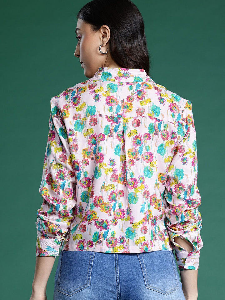 DressBerry Floral Opaque Printed Casual Shirt