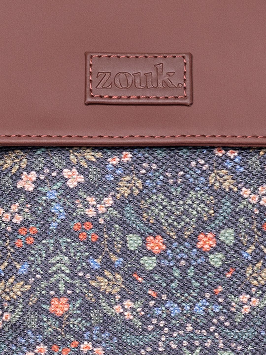 ZOUK Floral Printed Structured Sling Bag