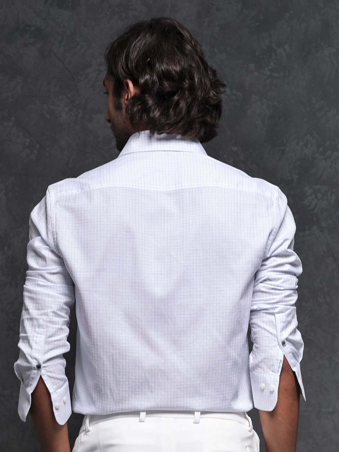 RARE RABBIT Men Broad Slim Fit Cotton Shirt