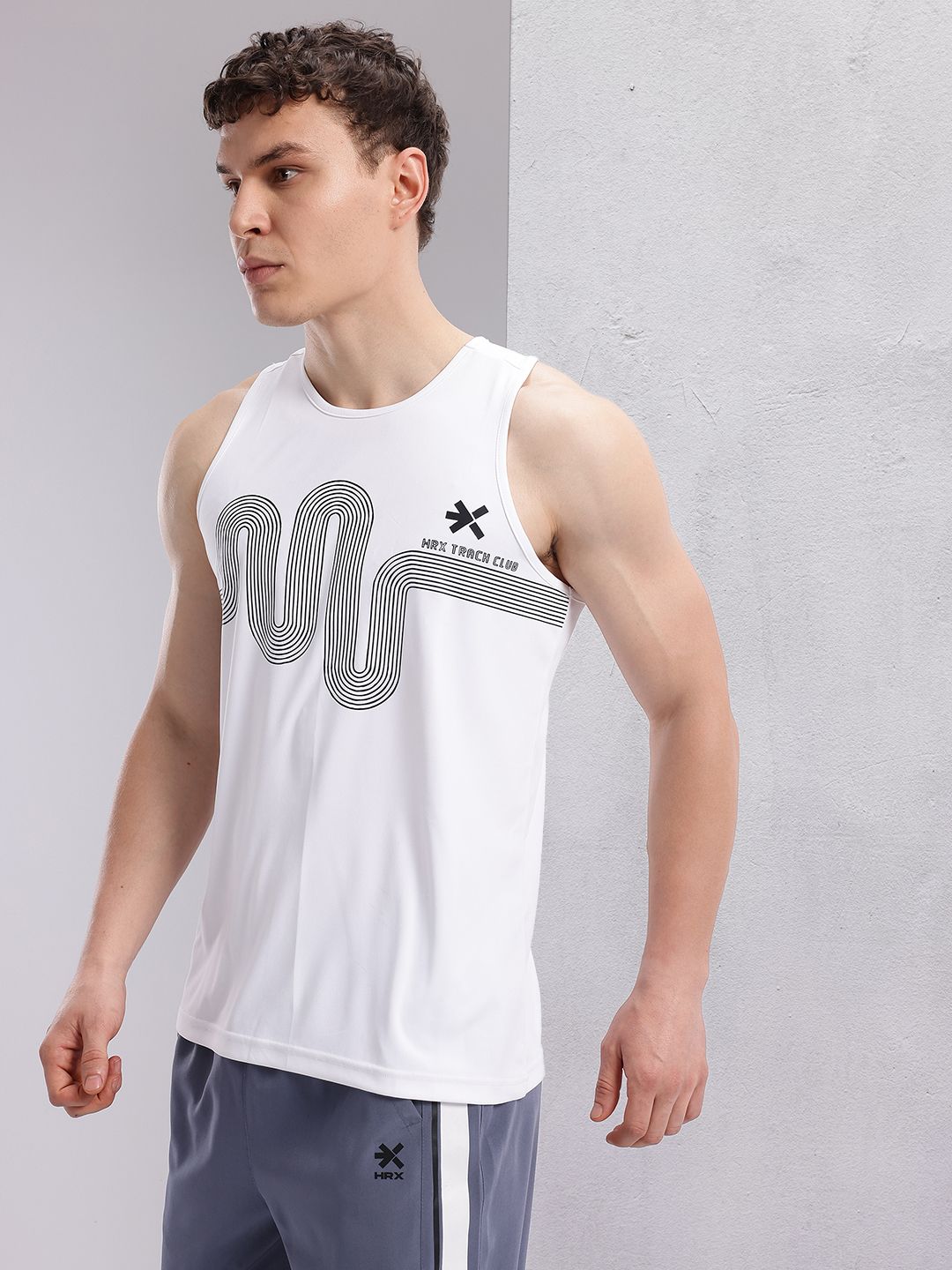 HRX by Hrithik Roshan Men Printed Rapid-Dry Running T-shirt