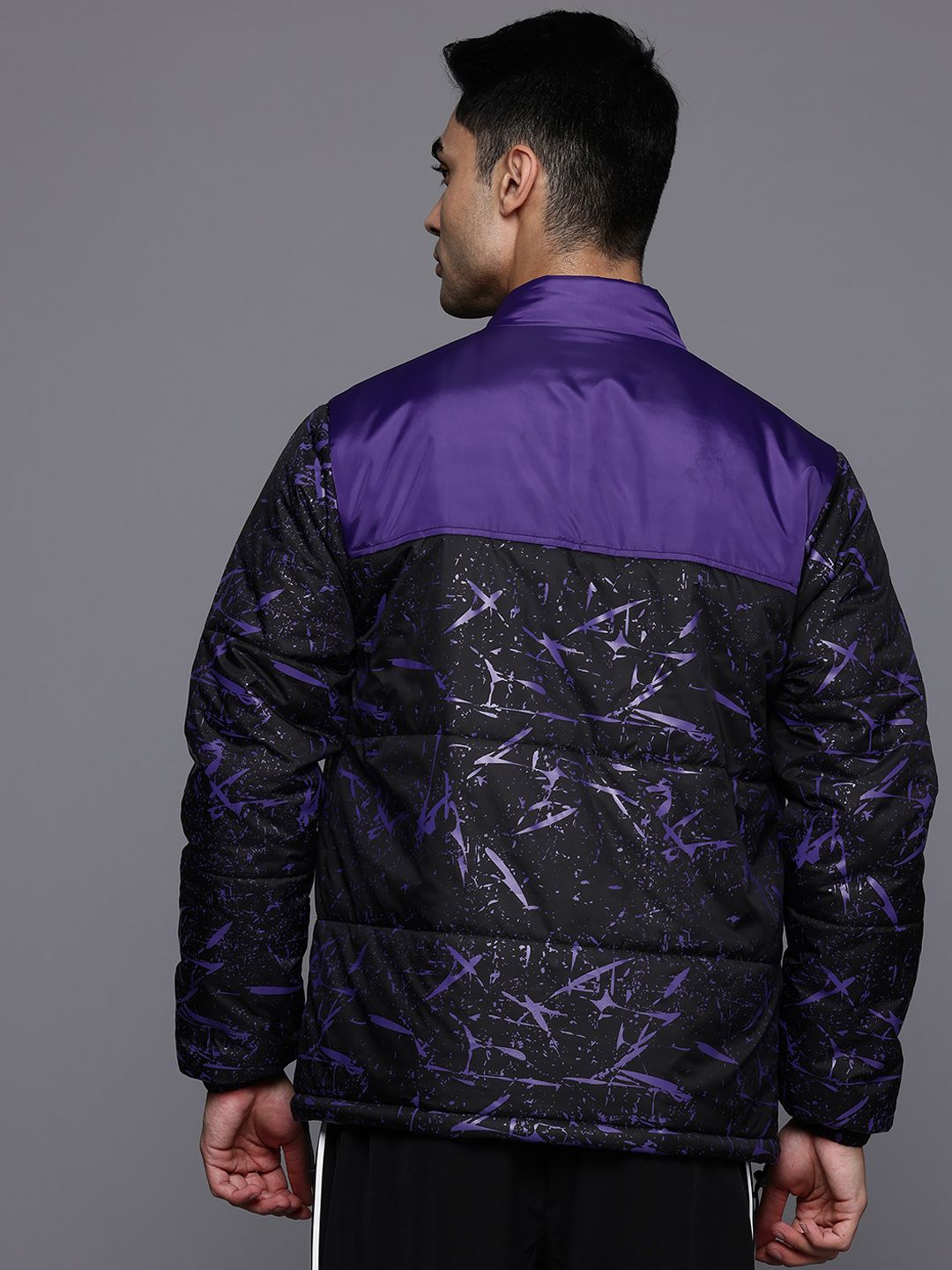 HRX by Hrithik Roshan Lifestyle Abstract Print Padded Jacket