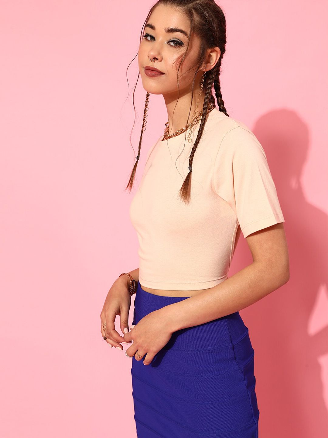 STREET 9 Women Classy Beige Solid Top