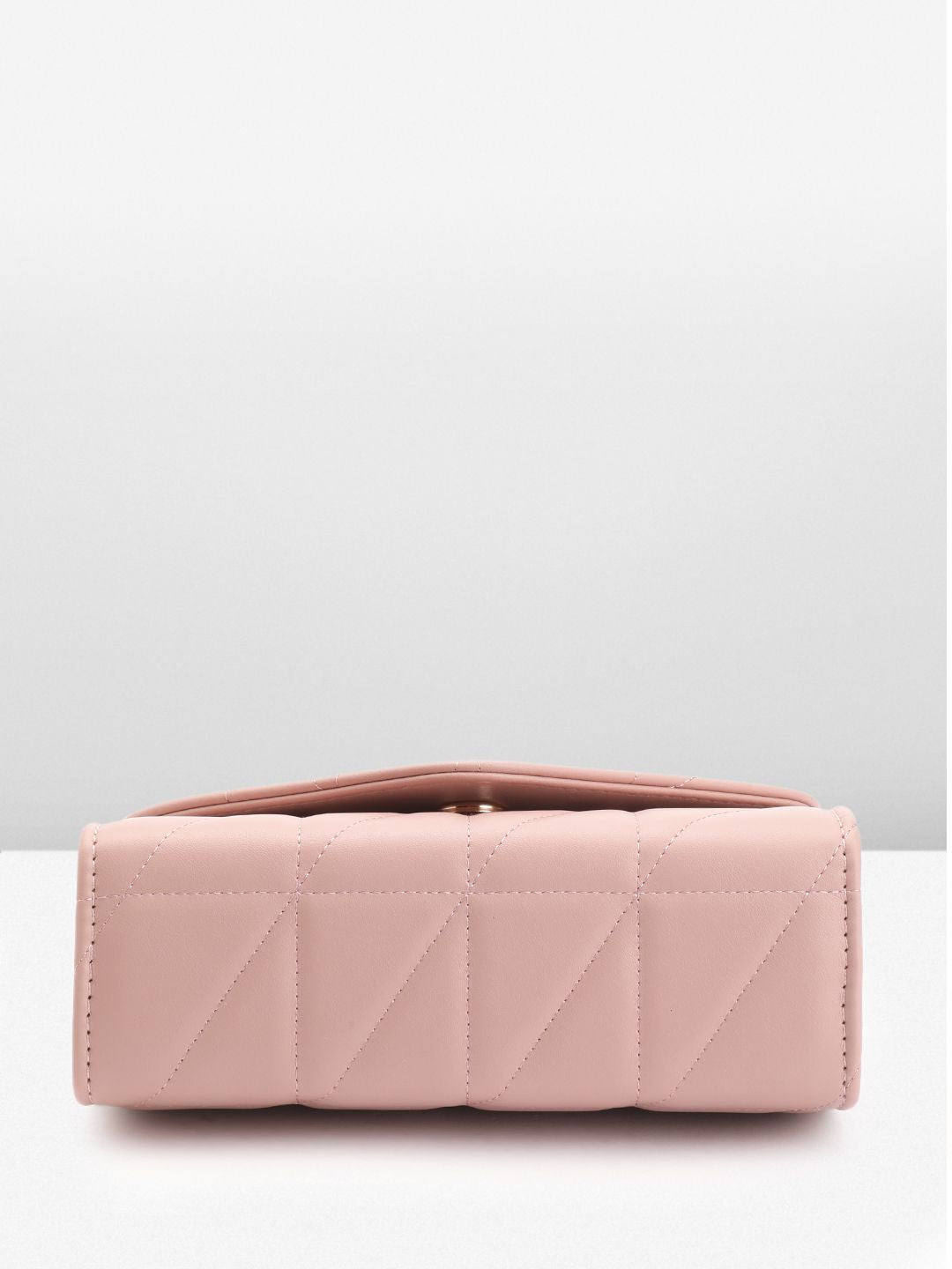 DressBerry Structured Quilted Sling Bag with Lock Detail