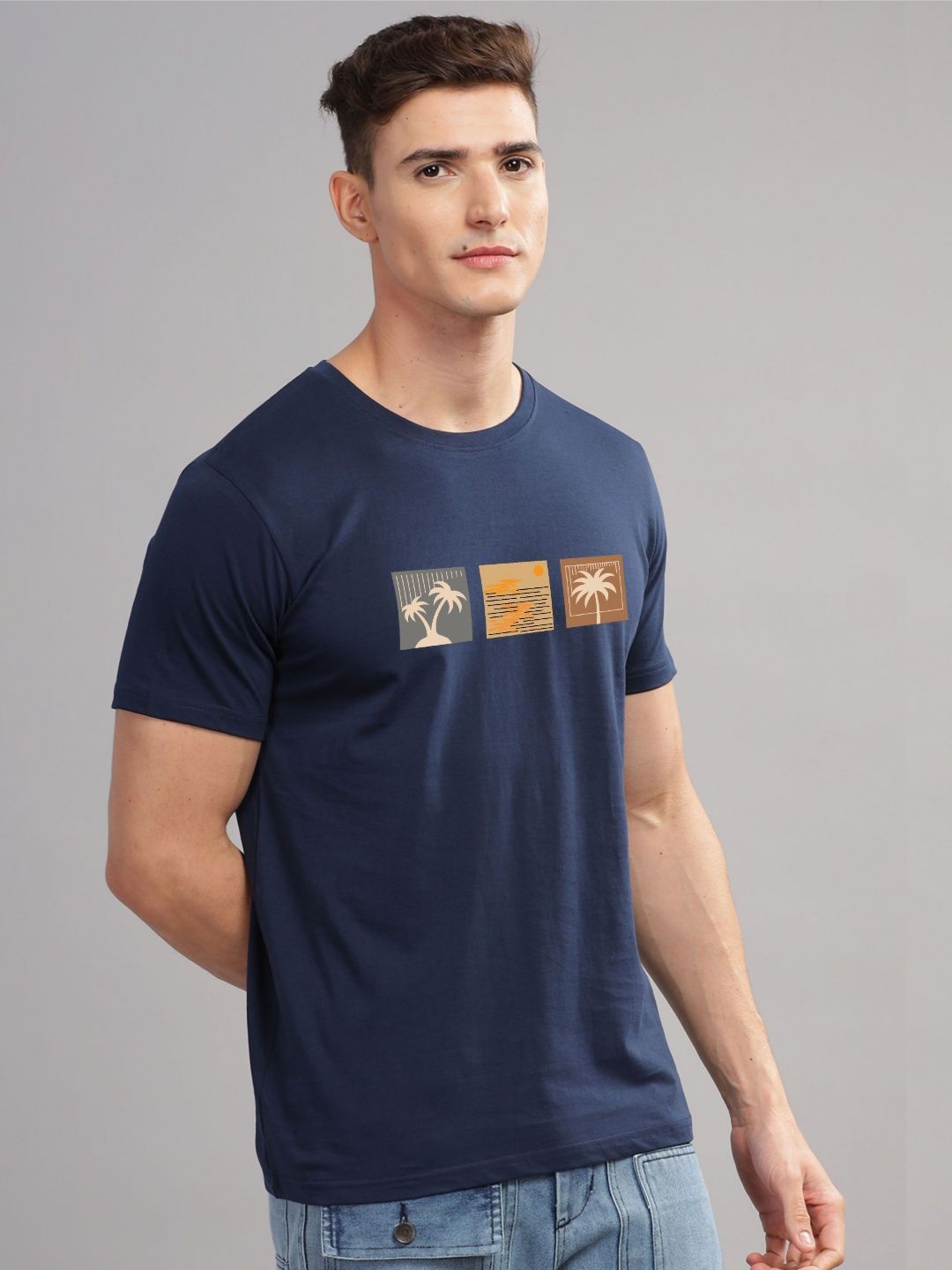 ADRO Men Printed T-shirt