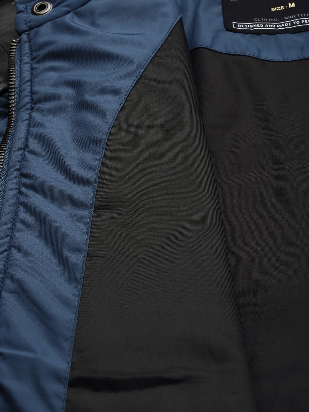 The Indian Garage Co Men Colourblock Slim Fit Bomber Jacket