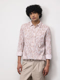 ether Floral Print Pure Cotton Longline Casual Shirt