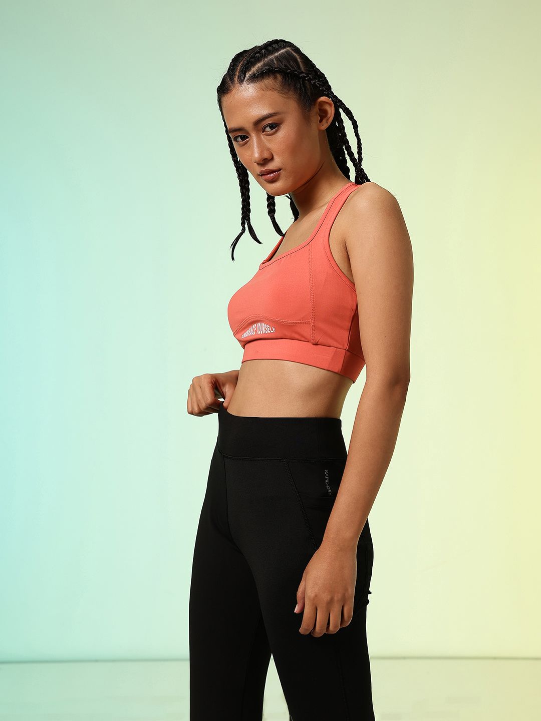 HRX by Hrithik Roshan Full Coverage Lightly Padded Rapid-Dry Training or Gym Workout Bra