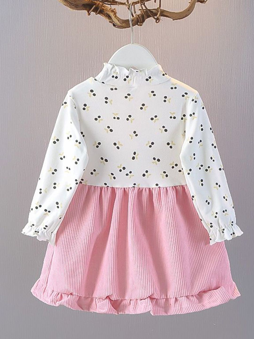 YK Girls Round Neck Pinafore Dress