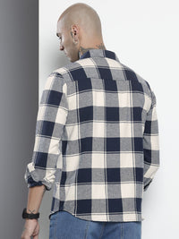 The Indian Garage Co Checked Pure Cotton Casual Shirt