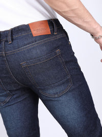 The Indian Garage Co Men Navy Blue Slim Fit Mid-Rise Clean Look Jeans