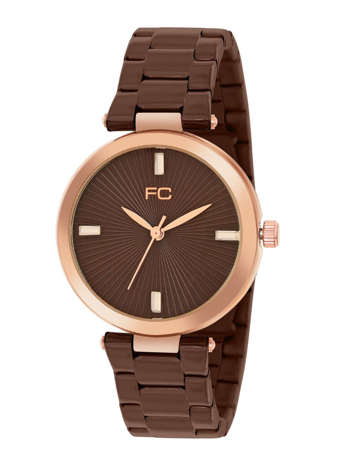 French Connection Women Stainless Steel Bracelet Style Straps Analogue Watch FCN00073D