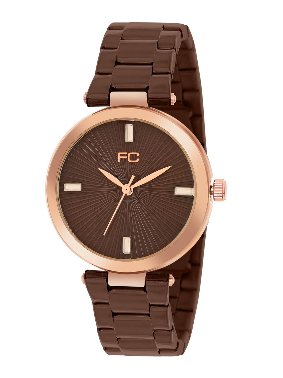 French Connection Women Stainless Steel Bracelet Style Straps Analogue Watch FCN00073D