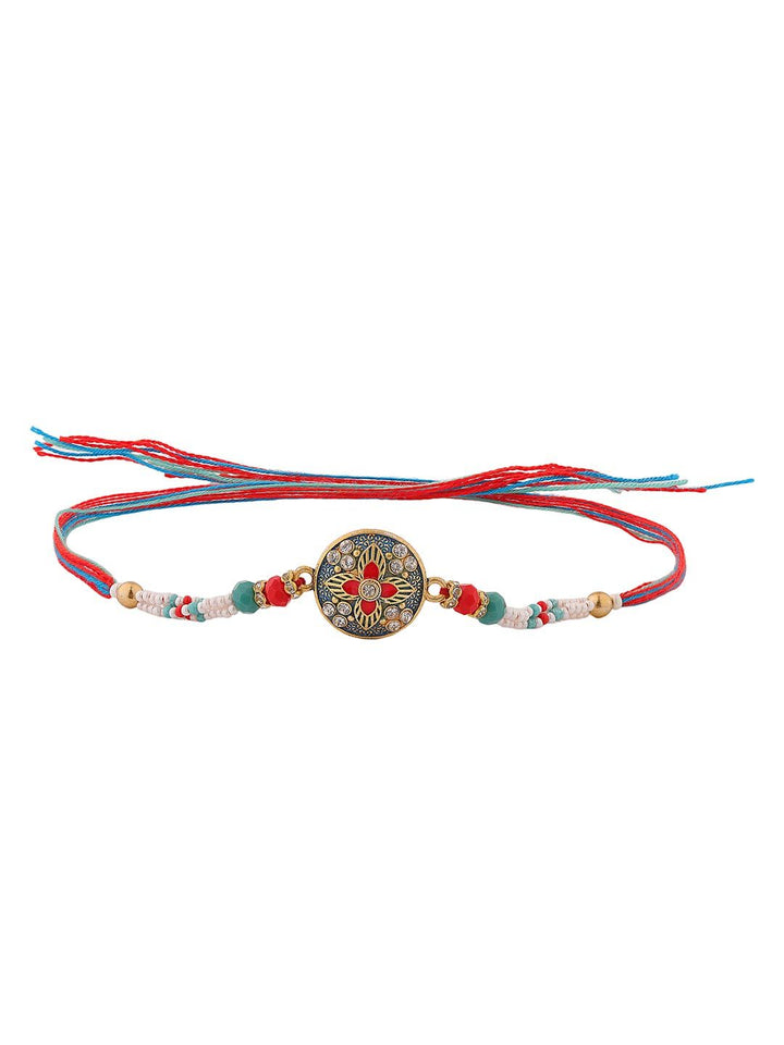 Voylla Vibrant Floral Designer Thread Rakhi