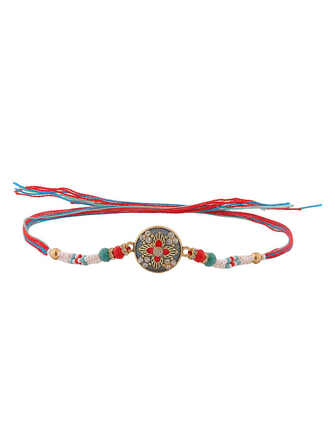 Voylla Vibrant Floral Designer Thread Rakhi