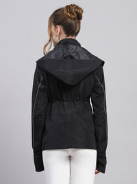 Monte Carlo Water Repellent Toggle Waist Hooded Tailored Jacket