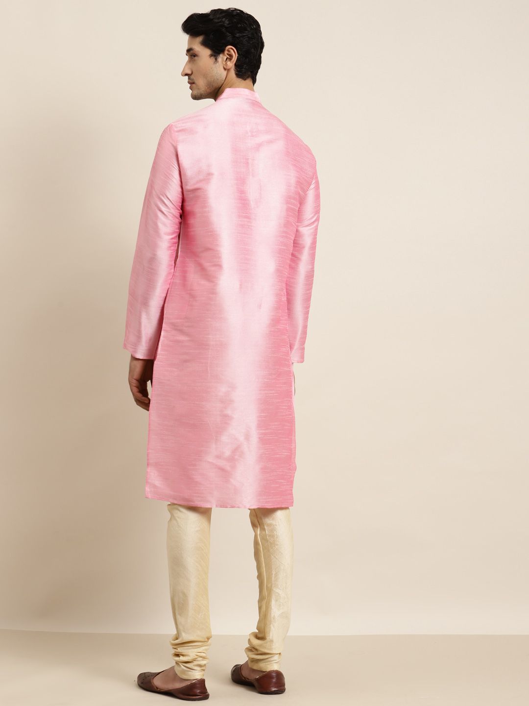 Anug by SOJANYA Men Pink Kurta