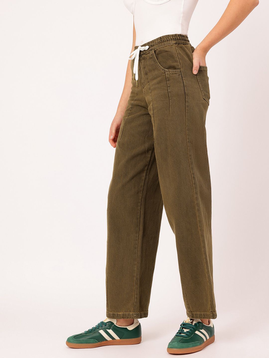 DressBerry Women Modern Minimal Baggy Jeans