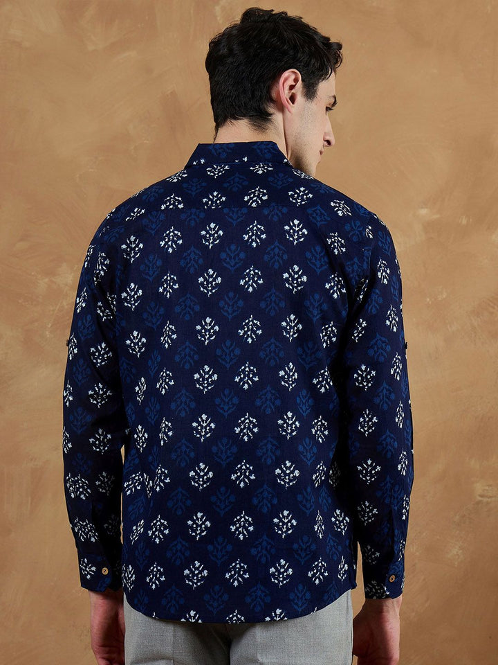 DENNISON Men Block Printed Casual Shirt