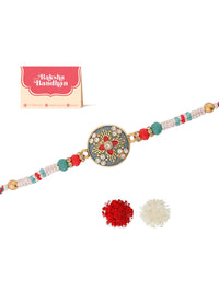 Voylla Vibrant Floral Designer Thread Rakhi