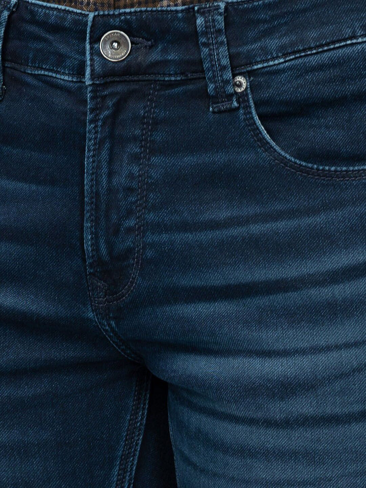SPYKAR Men Slim Fit Low-Rise Light Fade Cotton Jeans