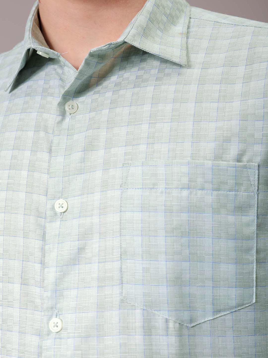 The Indian Garage Co. X Luxe Men Slim Fit Opaque Checked Formal Shirt