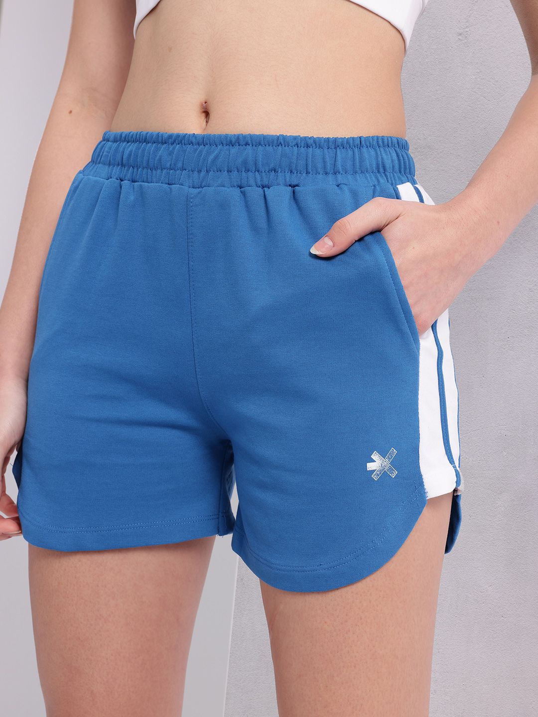 HRX by Hrithik Roshan Women Contrast Panel Training Shorts