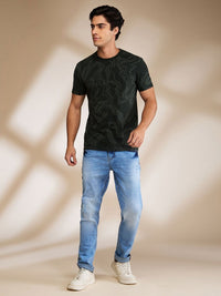 Being Human Men Printed Raw Edge T-shirt