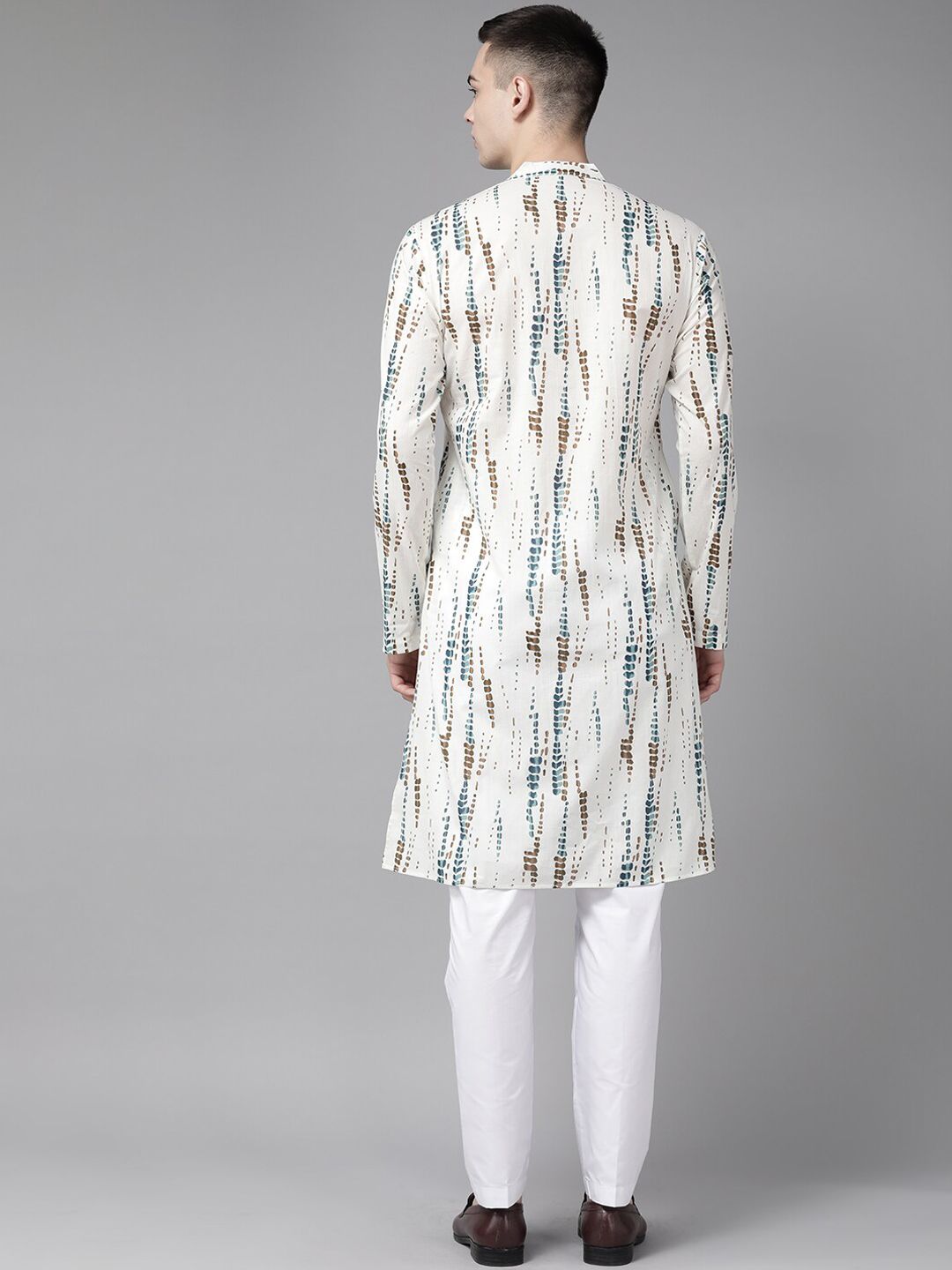 See Designs Abstract printed Mandarin Neck Straight Kurta