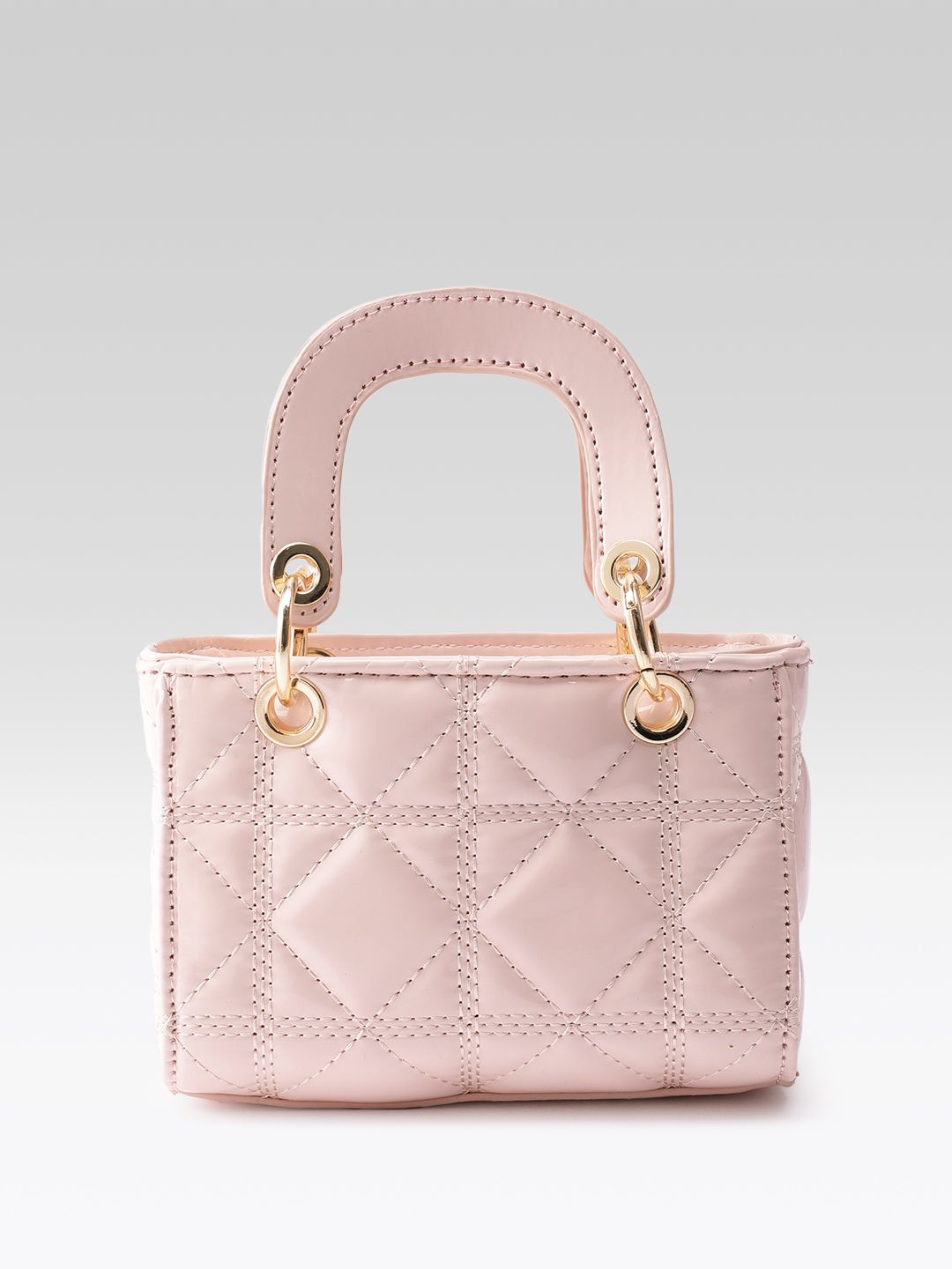 DressBerry Structured Quilted Handheld Bag