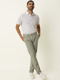 RARE RABBIT Men Jacob Mid-Rise Cotton Slim Fit Trouser