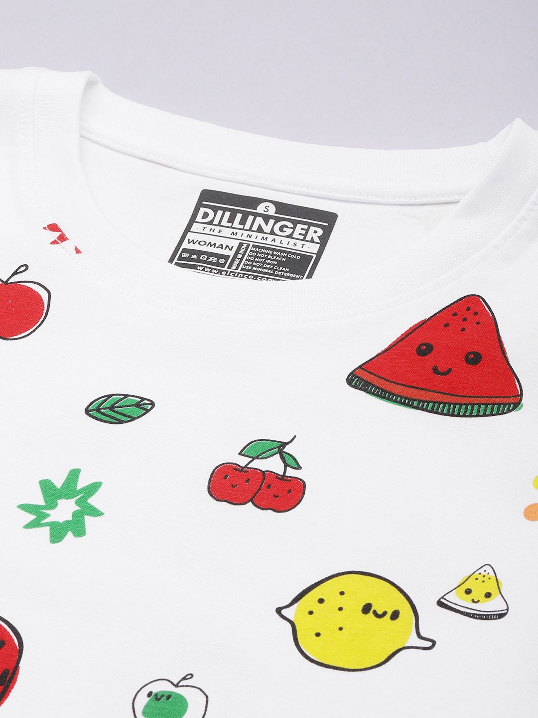 DILLINGER Printed Oversized Pure Cotton T-shirt