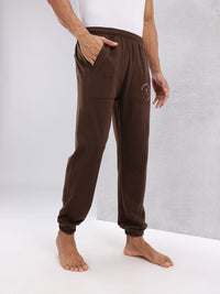 HRX by Hrithik Roshan Men Typography Print Detail Mid-Rise Yoga Joggers