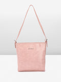 Lino Perros Women Croc Textured Structured Shoulder Bag