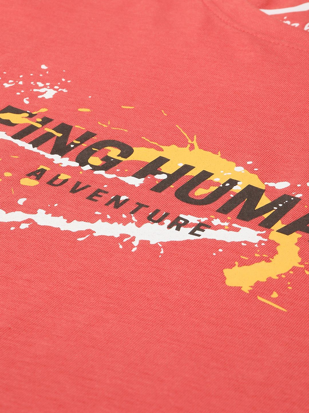 Being Human Brand Logo Printed Pure Cotton T-shirt