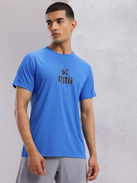 HRX by Hrithik Roshan Brand Logo Print Rapid-Dry Training T-shirt
