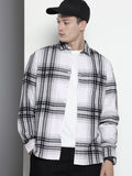 The Indian Garage Co Pure Cotton Tartan Checks Corduroy Casual Shirt