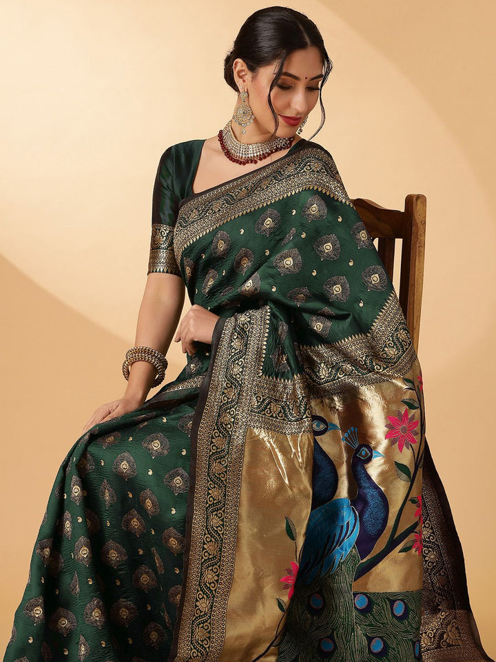 KALINI Ethnic Motifs  Paithani Saree