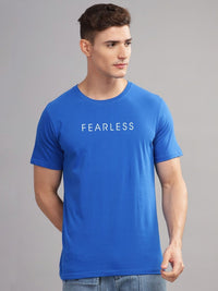 ADRO Men Typography Applique T-shirt