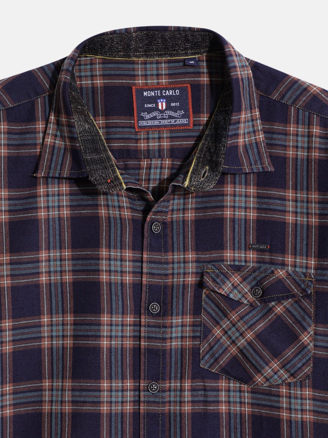 Monte Carlo Boys Tartan Opaque Checked Casual Smart Fit Shirt