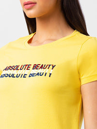SPYKAR Women Printed Cotton T-shirt