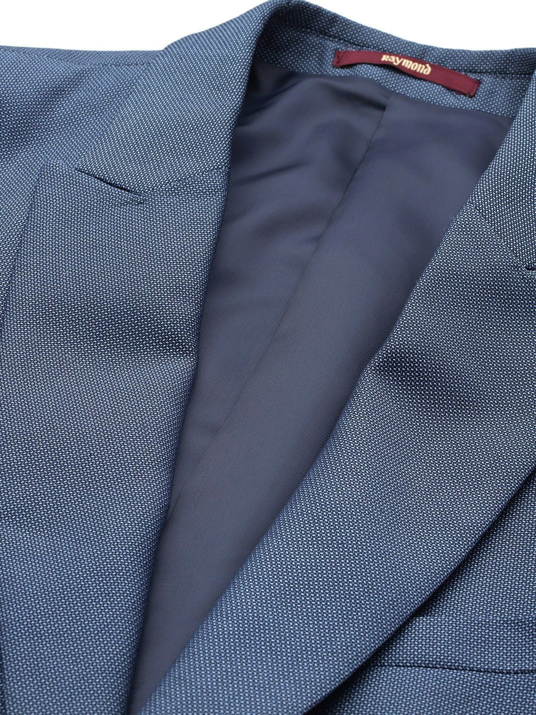 Raymond Party Blazer & Trouser With Woven Design Waistcoat