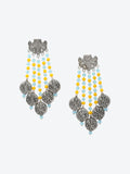 Anting-anting Jatuh Kontemporari Bersalut Perak Anouk