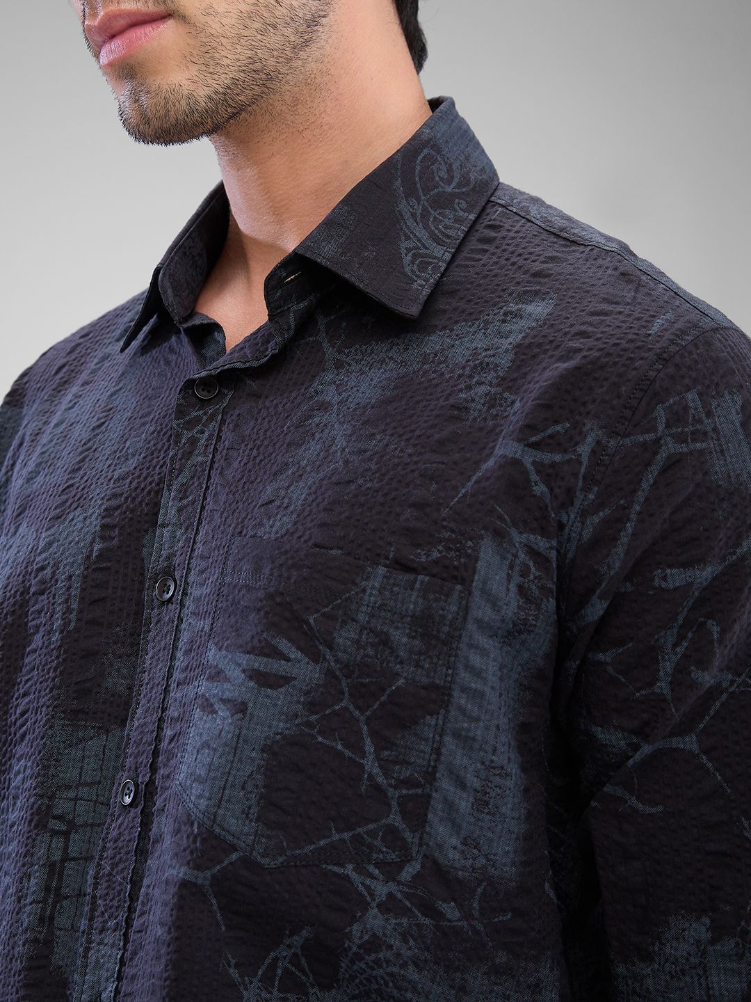 SPYKAR Men Slim Fit Opaque Printed Casual Shirt